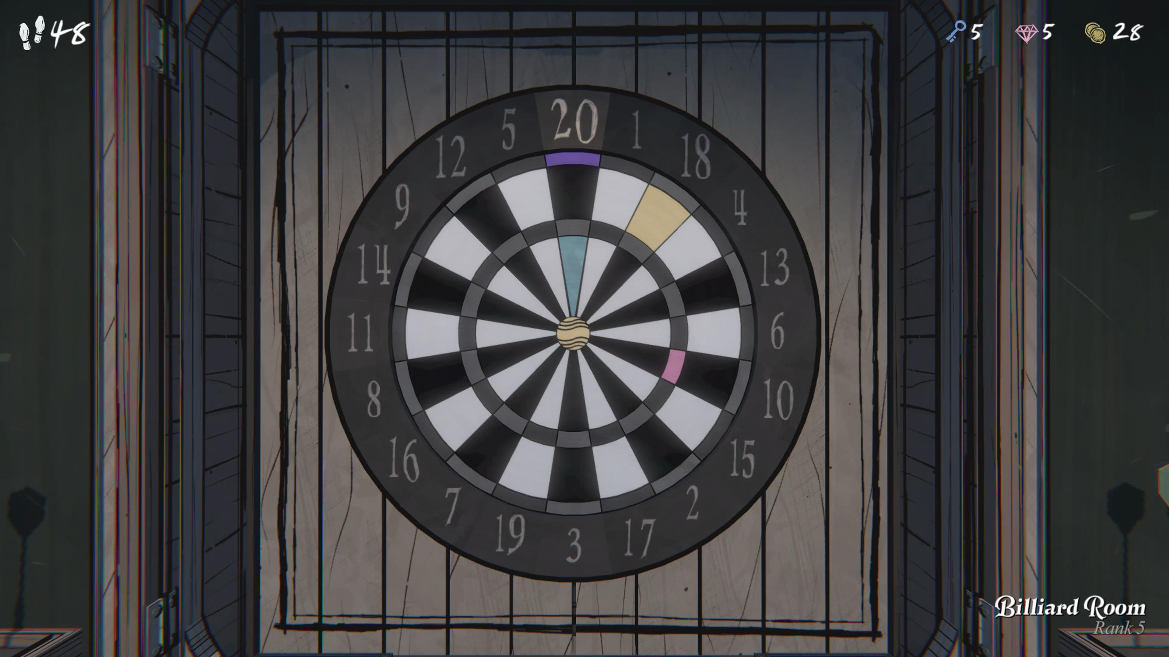 The dartboard puzzle in Blue Prince